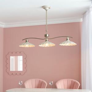Maya Scallop 3 Light Adjustable Diner Ceiling Light