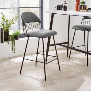 Marcela Bar Stool, Faux Leather