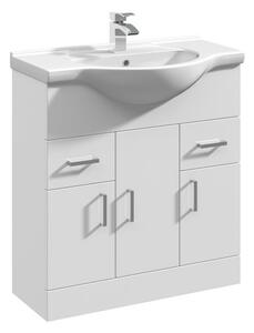 Mayford 3 Door 2 Drawer Vanity Unit with Round Basin