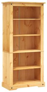 5-Tier Bookcase Mexican Pine Corona Range 81x40x170 cm