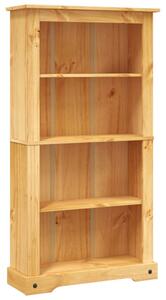4-Tier Bookcase Mexican Pine Corona Range 81x29x150 cm