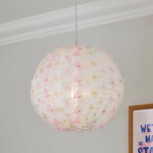 Butterfly Applique Round Lamp Shade