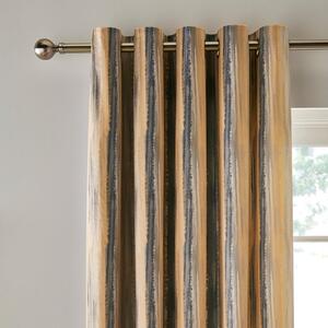 Watercolour Stripe Eyelet Curtains