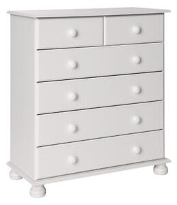 Tracy Dan Made White MDF Chest 2 4 Drawers