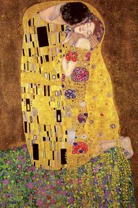 Poster Gustav Klimt - Kiss, (61 x 91.5 cm)