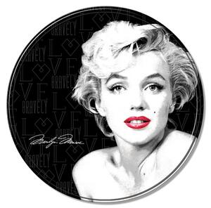 Metal sign Marilyn Monroe - Round, (30 x 30 cm)