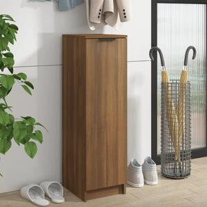 Shoe Cabinet Brown Oak 30x35x100 cm Engineered Wood