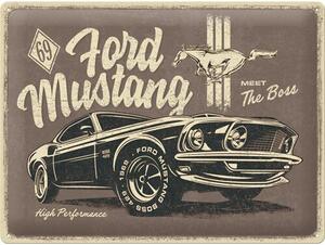 Metal sign Ford - Mustang - 1969 - The Boss, (40 x 30 cm)