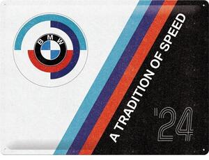Metal sign BMW - M Sport - Tradition Of Speed, (40 x 30 cm)