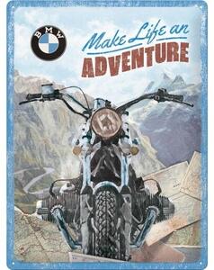 Metal sign BMW - Make Life an Adventure, (30 x 40 cm)