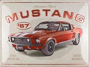 Metal sign Ford - Mustang - GT 1967, (40 x 30 cm)