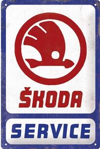 Metal sign Škoda Auto - Service, (20 x 30 cm)