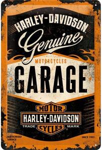 Metal sign Harley-Davidson - Garage, (20 x 30 cm)
