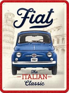 Metal sign Fiat - Italian Classic, (15 x 20 cm)