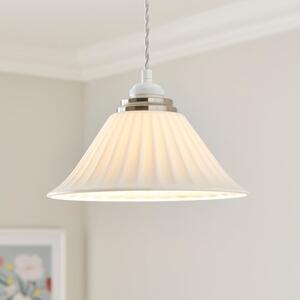 Lilbourne Ribbed Ceramic Easy Fit Pendant Shade