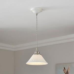 Lilbourne Ribbed Ceramic Pendant Light