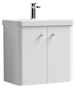 Core Wall Mounted 2 Door Vanity Unit with Basin