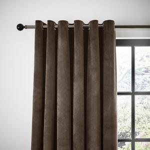 Recycled Velour Eyelet Curtains