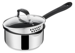 Jamie Oliver by Tefal Quick & Easy Stainless Steel Saucepan & Lid, 16cm