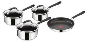 Jamie Oliver by Tefal Quick & Easy Stainless Steel 4 Piece Pan Set