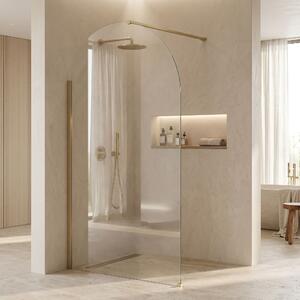 Shower screen Rea Heaven Brush Gold 120