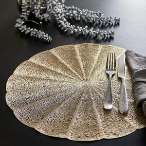 Set of 2 Metallic Cut Out Placemats Gold