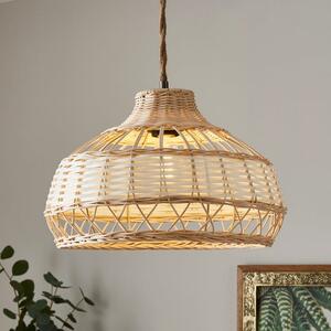 Carmen Rattan Easy Fit Pendant Shade