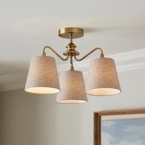 Enid 3 Light Semi Flush Ceiling Light