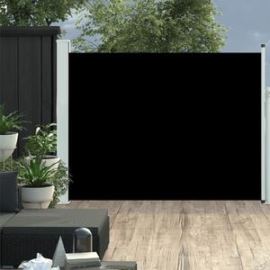 Patio Retractable Side Awning 140x500 cm Black