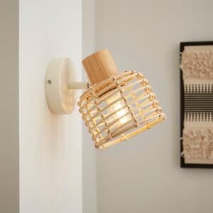 Emil Rattan Adjustable Wall Light