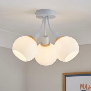 Elements Bailey 3 Light Semi Flush Ceiling Light