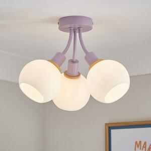 Elements Bailey 3 Light Semi Flush Ceiling Light