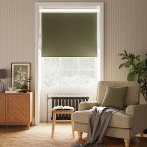 Luna Olive Blackout Roller Blind