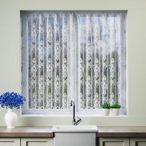 Damask Slot Top Net Curtain