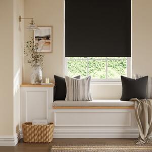 Luna Black Blackout Roller Blind