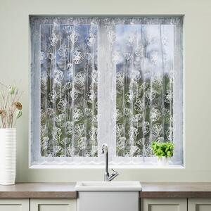 Poppies Slot Top Net Curtain