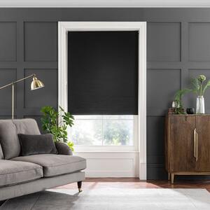 Satin Black Blackout Roller Blind