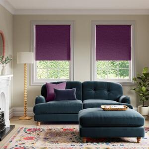 Luna Aubergine Blackout Roller Blind