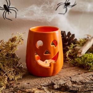 Ceramic Pumpkin Candle Holder