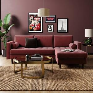 Zoe Velvet Corner Chaise Sofa