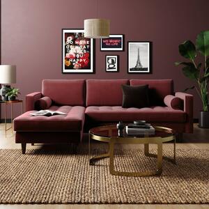 Zoe Velvet Corner Chaise Sofa