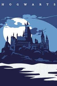 Art Poster Harry Potter - Hogwarts, (26.7 x 40 cm)