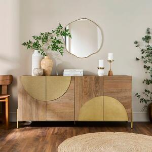 Zaneta Extra Wide Sideboard, Mango Wood