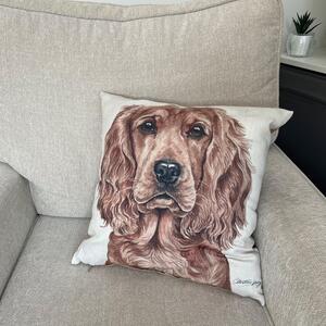 Christine Varley Cocker Spaniel Square Cushion