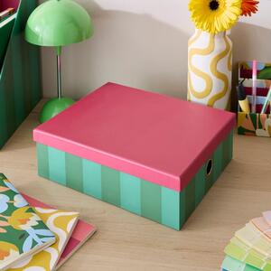 Elements Sutton Stripe A4 Storage Box