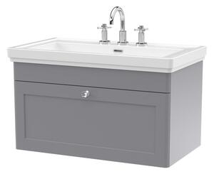 Classique Wall Mounted 1 Drawer Vanity Unit with Basin