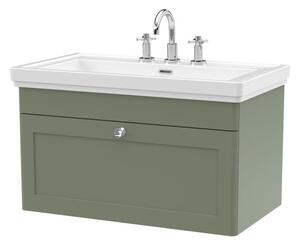 Classique Wall Mounted 1 Drawer Vanity Unit with Basin