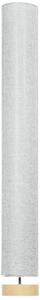 HOMCOM 120H cm Wooden Base Fabric Floor Lamp with Linen Fabric, Grey Aosom UK