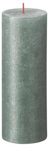 Bolsius Rustic Pillar Candles Shimmer 4 pcs 190x68 mm Oxide Blue
