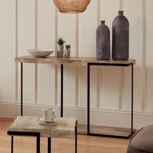 Pacific Jersey Lam Console Table, Grey Wood Effect